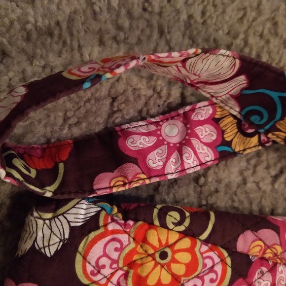 VERA BRADLEY - MOD FLORAL PINK PATTERN - SHOULDER BAG - USED CONDITION - Picture 3 of 7
